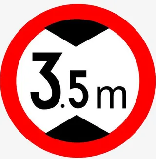 车辆行人通行标志免抠