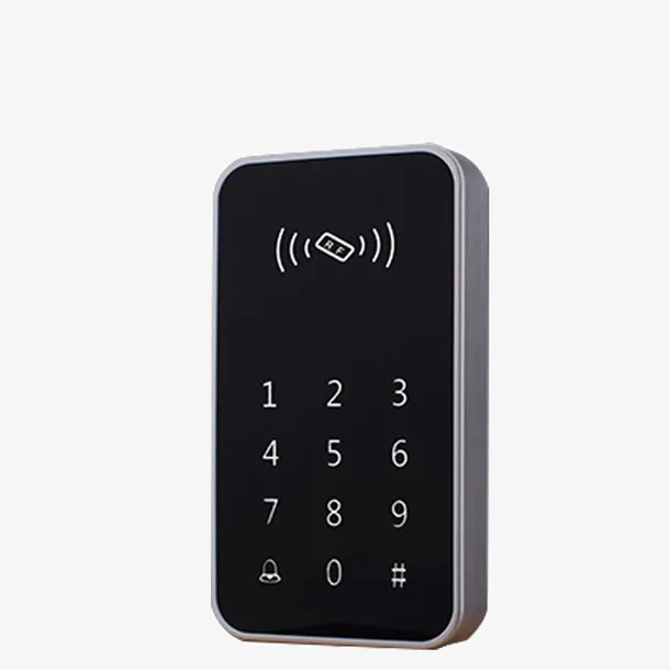 黑色小区门禁密码锁免抠
