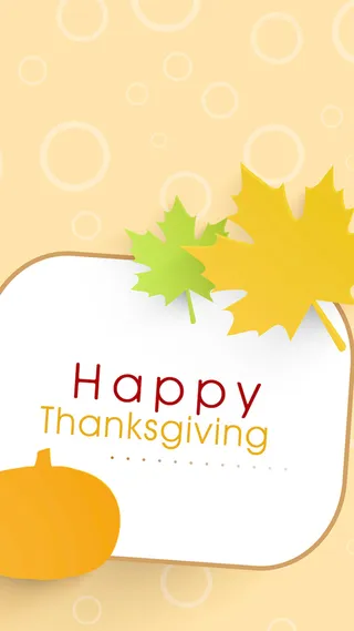 粉红色枫叶图案感恩节背景图高清