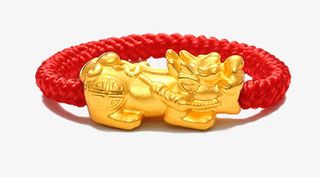 黄金貔貅手串免抠