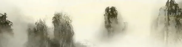 山水背景banner