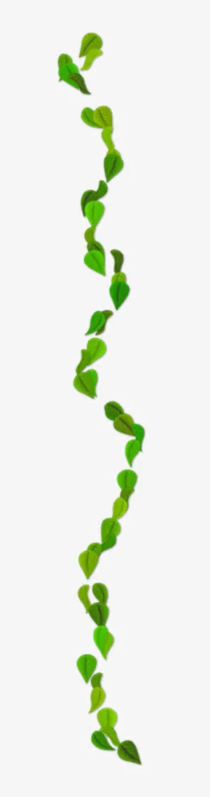 绿叶漂浮藤蔓春天装饰免抠装饰植物元素