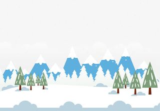 冰天雪地风景免抠