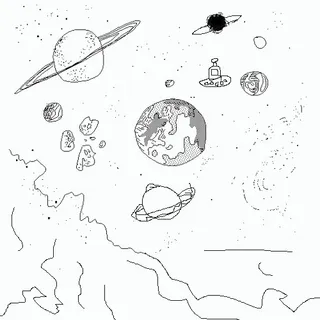 太空，宇宙，星图免抠