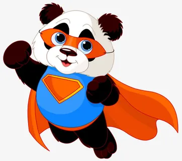 飞天熊猫免抠