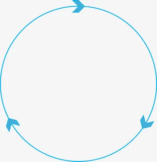 圆形，箭头，三角锥，数据，网络免抠