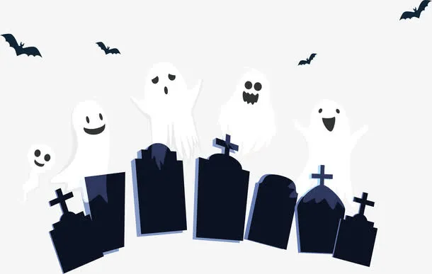 墓碑上的幽灵免抠