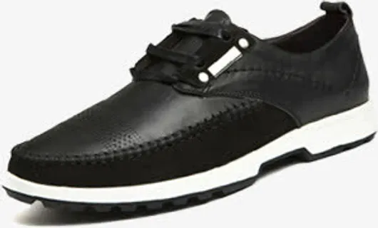 男士黑色休闲运动鞋免抠