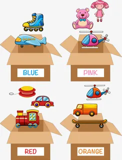 矢量手绘儿童玩具免抠