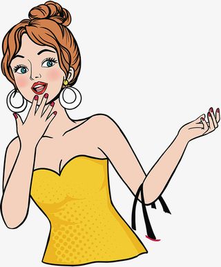 可爱 购物 女孩免抠