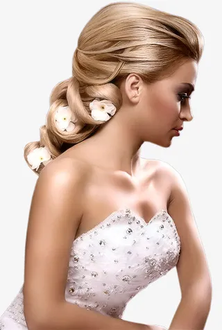 金发新娘素材免抠