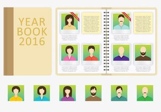 纪念册留念毕业免抠