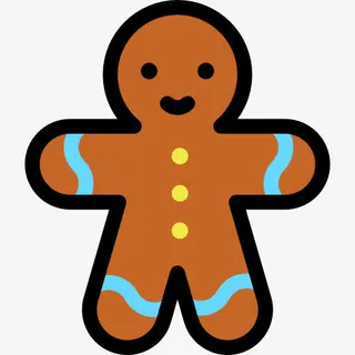 姜饼人图标免抠