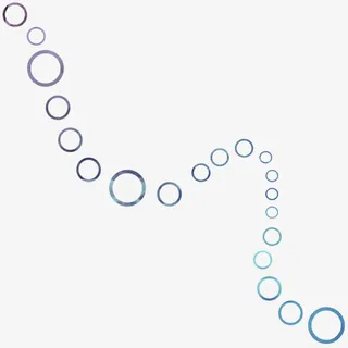 蓝色圆环漂浮免抠