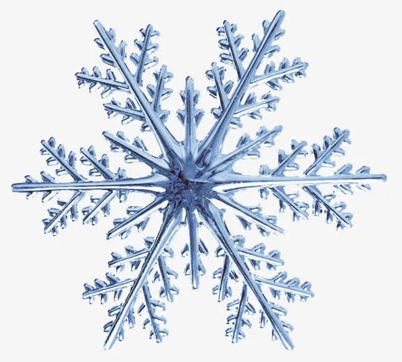 雪花冬天线条分明免抠图标元素