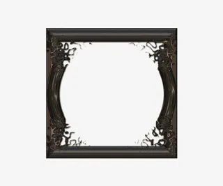 个性树形复古边框免抠