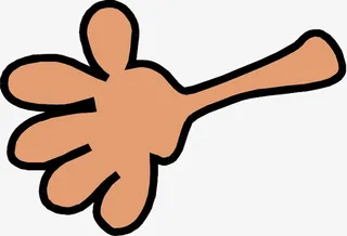 动漫胖萌手掌免抠