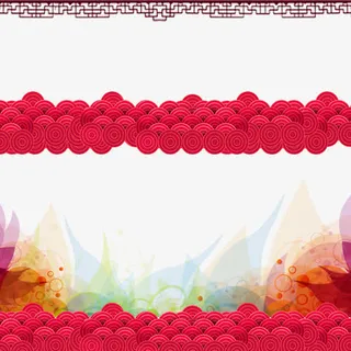 中式云纹祥云纹理素材免抠