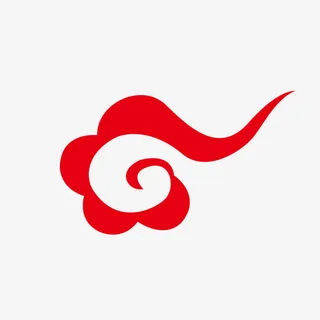 紫金花云纹免抠