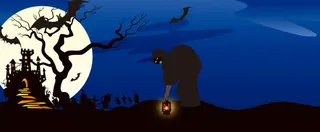 万圣节鬼节背景banner