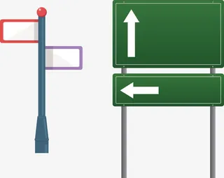 创意位置指示牌免抠