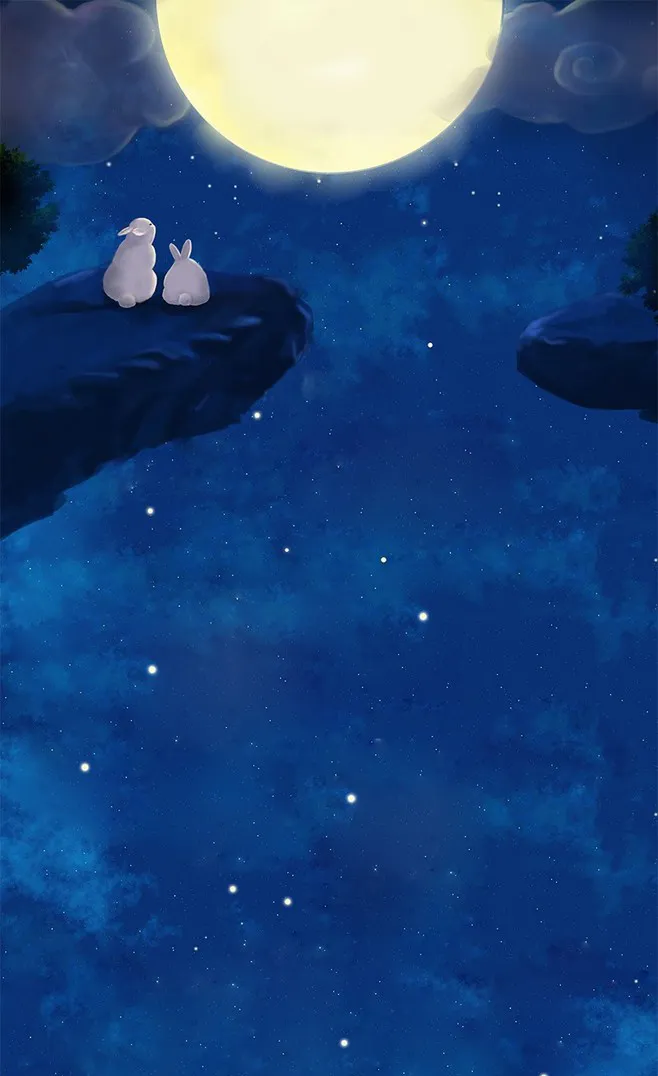 中秋玉兔望月高清