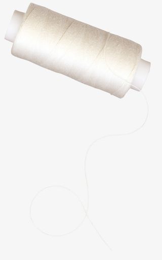 棕色漂亮针线筒免抠