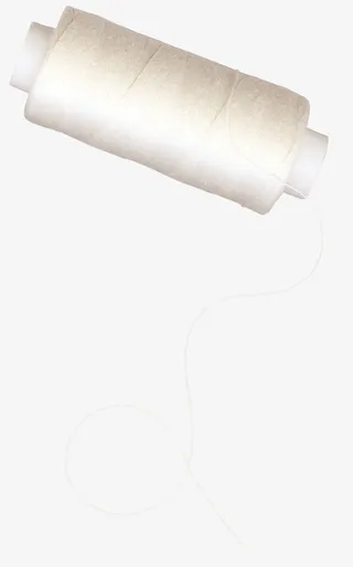 棕色漂亮针线筒免抠