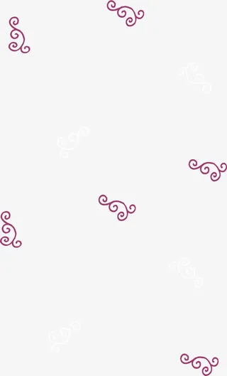 紫色花纹漂浮免抠