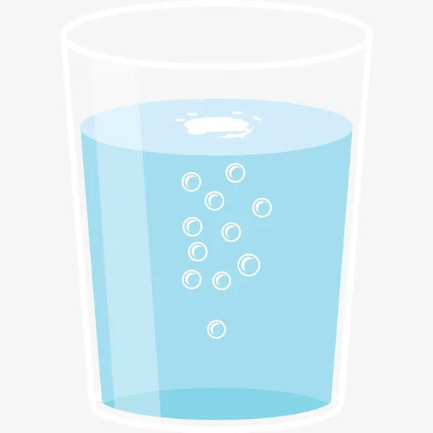 上升的气泡矢量水杯水珠免抠