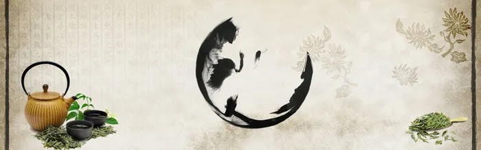 中国风背景促销banner高清