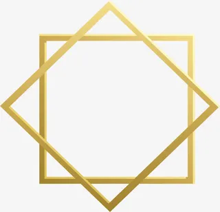 交叉矩形边框免抠