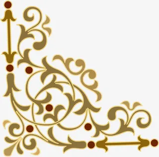 欧式复古花纹免抠