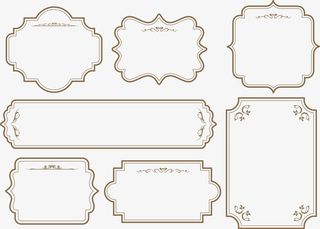 图框各种图款素材边框免抠