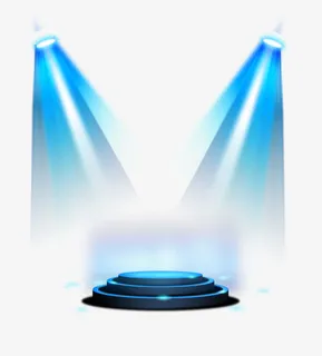 蓝色光效聚光灯背景素材