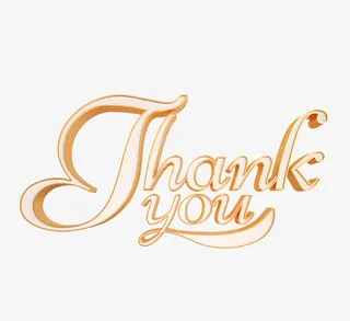 谢谢你立体字体免抠