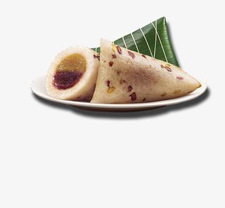 唯美简约粽子美食糯米美食装饰设免抠
