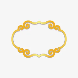 矢量中式边框免抠