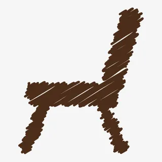 臂椅子家具办公室学校乱涂木材圣免抠