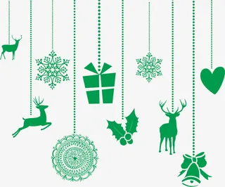 圣诞节礼物装饰素材免抠