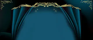 欧式花纹舞台背景banner高清