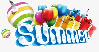 创意设计字体summer店铺挂牌免抠