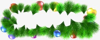 绿色圣诞植物礼物装饰免抠