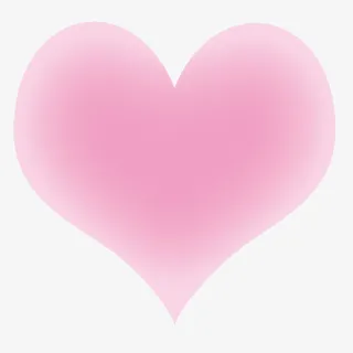 渐变粉色爱心免抠