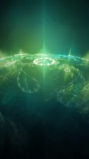 神秘青色地球光效免抠