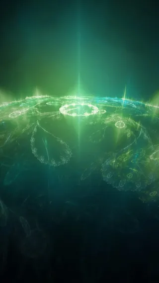 神秘青色地球光效免抠