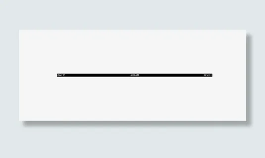 横屏iPad状态栏免抠