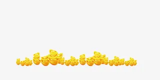 金色新年传统元宝免抠