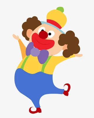 矢量免扣卡通小丑玩偶免抠