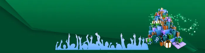 礼物绿色背景高清